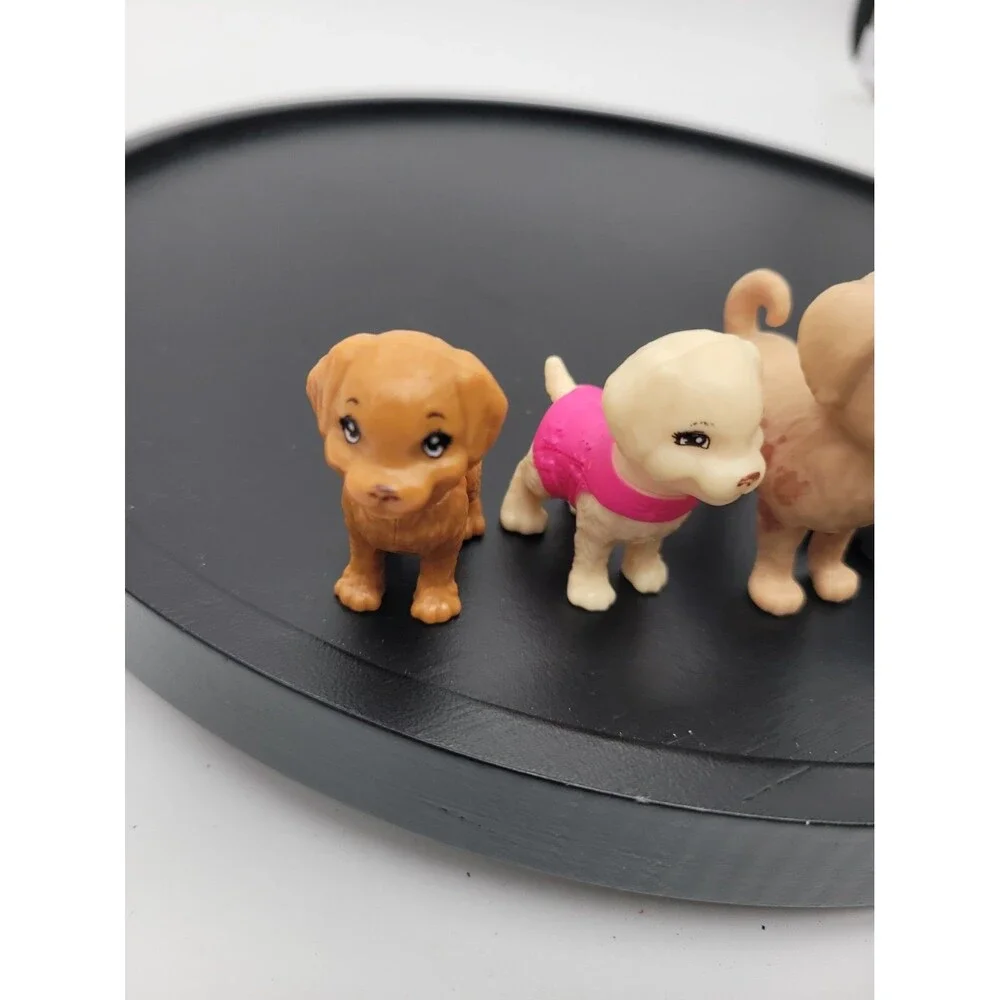 Barbie Doll Lot Of 5 Dogs Pets Animals Puppies Dog Baby Mini Animal Toy